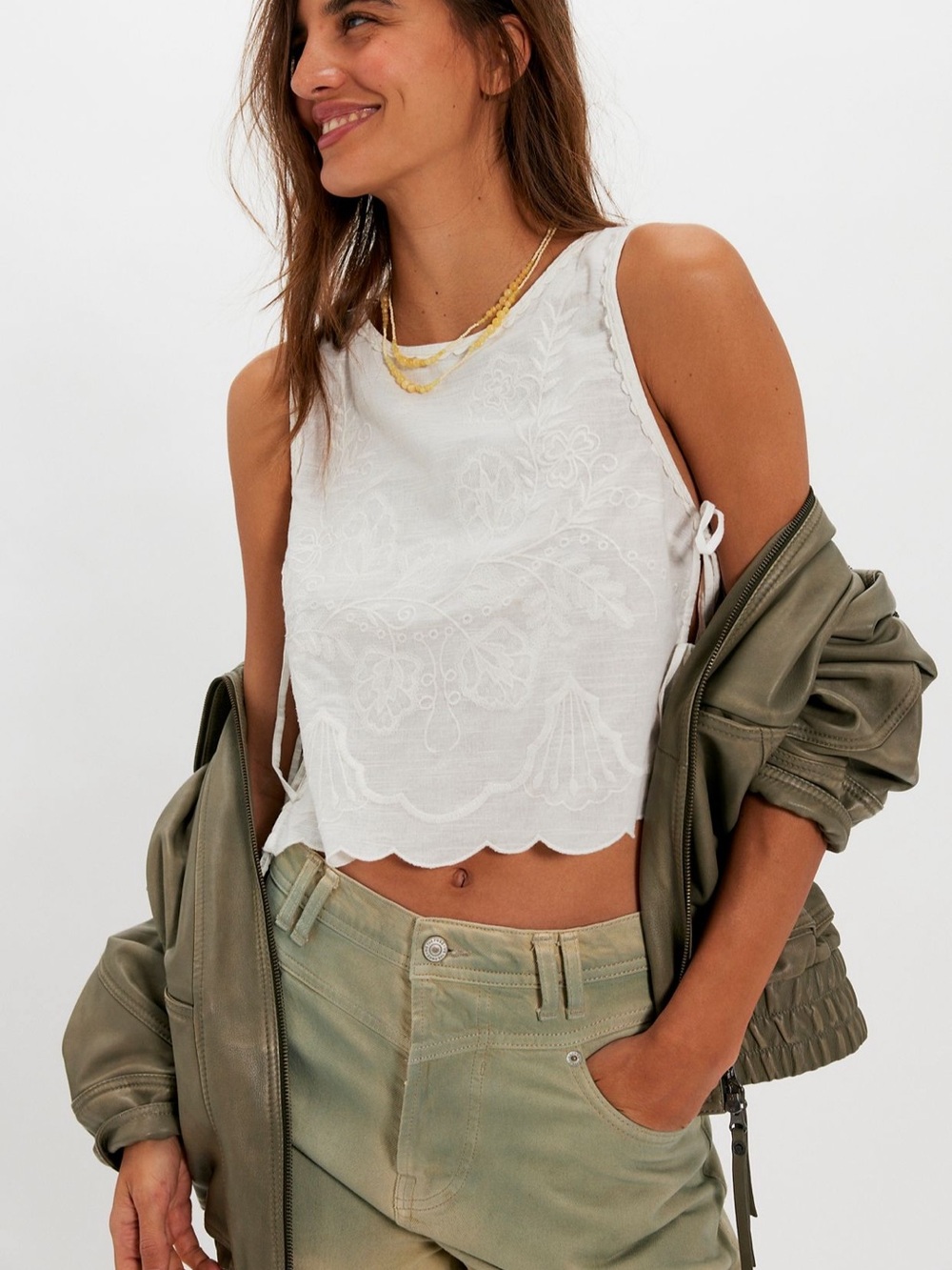 Free People Faded Gardens Tank
